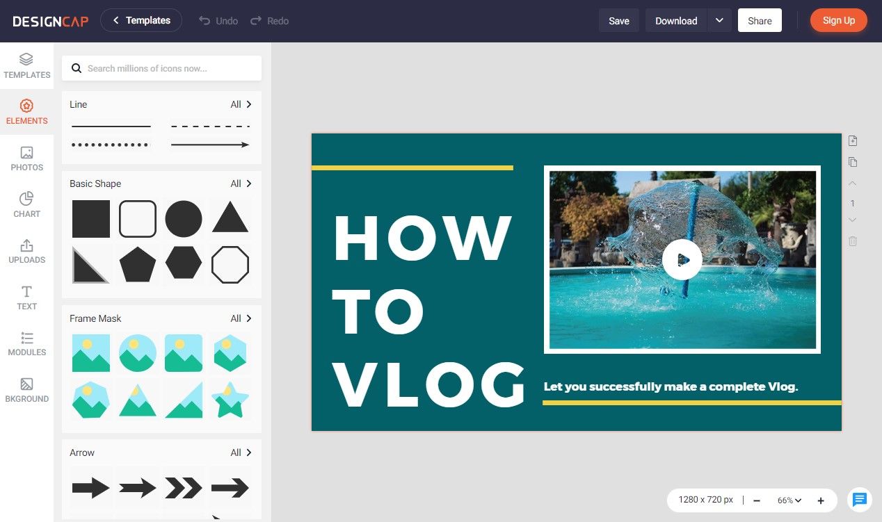 Designcap graphic editor online website