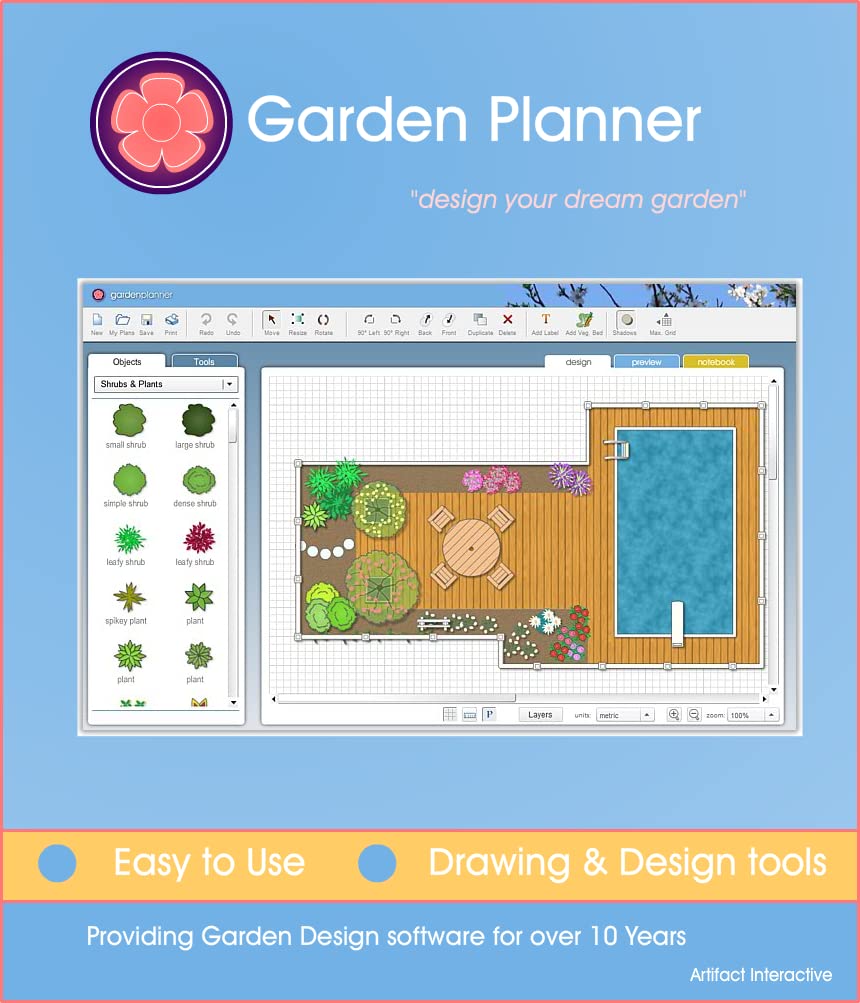Artifact interactive garden planner