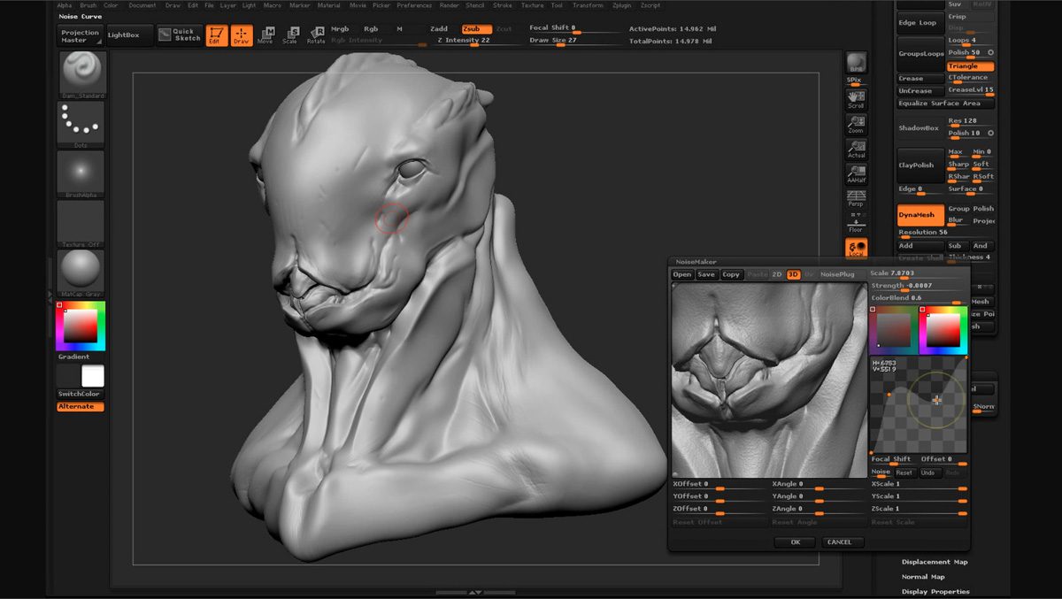 Pixologic zbrush digital sculpting tool latest version